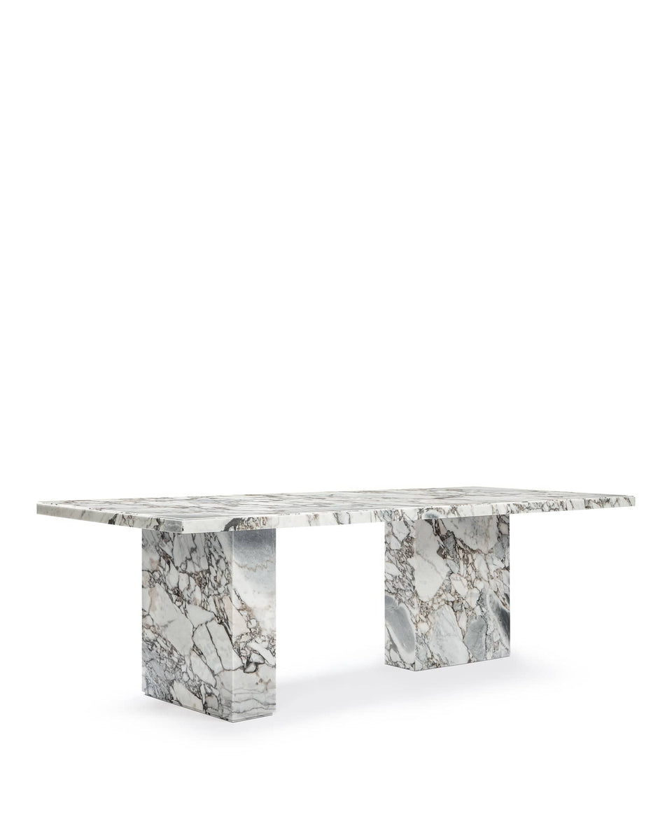Enzo Dining Table, Modellato Marble – Interior Icons