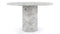 Saturn - Saturn Round Pedestal Dining Table, Orso Grigio Marble, 47in