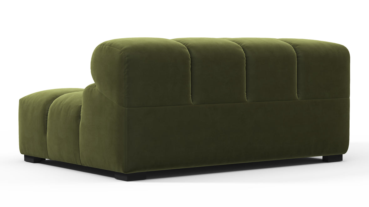 Tufty - Tufty Module, Large Left Corner, Thyme Luxe Velvet