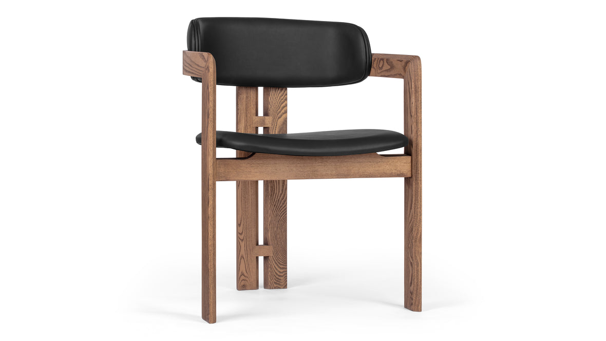 Pamplona - Pamplona Chair, Black and Walnut Stain