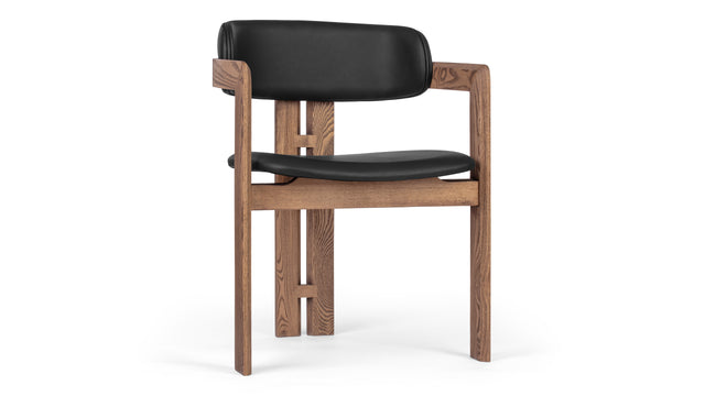 Pamplona - Pamplona Chair, Black and Walnut Stain