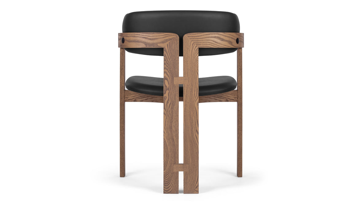 Pamplona - Pamplona Chair, Black and Walnut Stain
