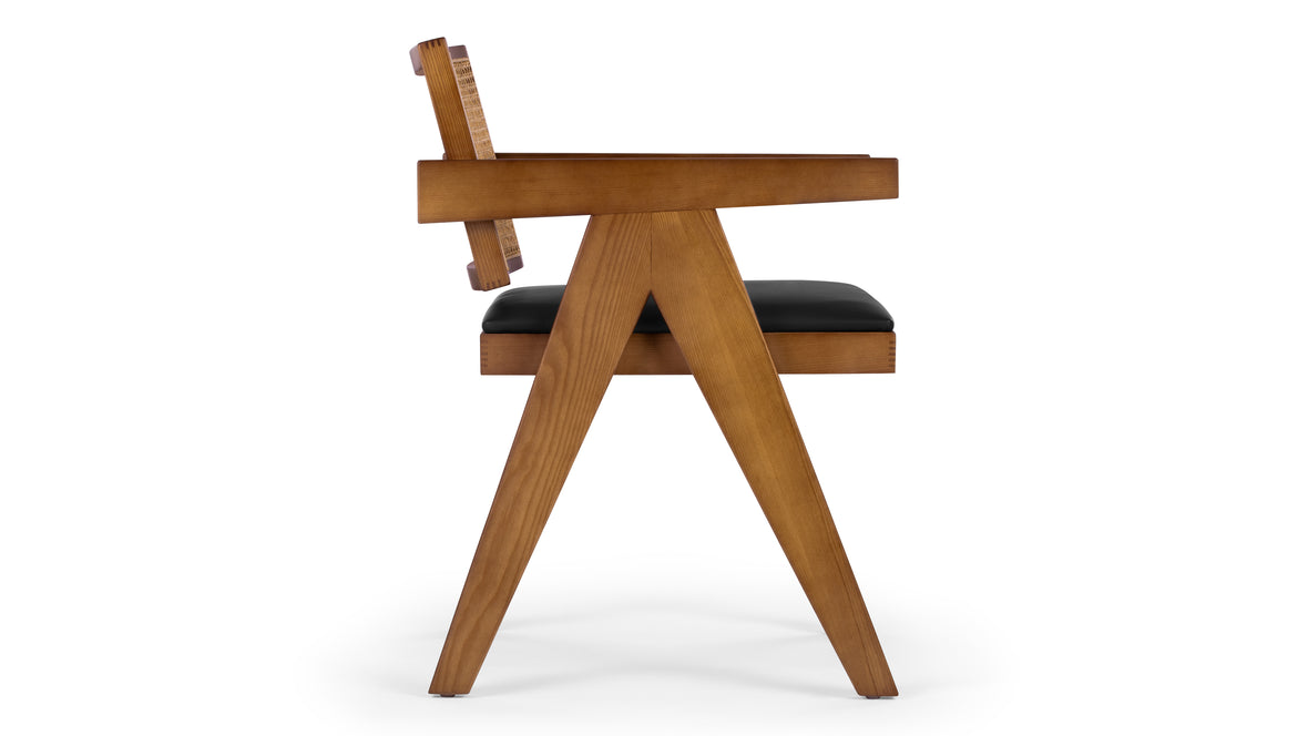 Pierre Jeanneret - Pierre Jeanneret Armchair, Walnut and Black