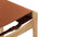 Aksel - Aksel Counter Stool, Whiskey Brown Vegan Leather and Ash