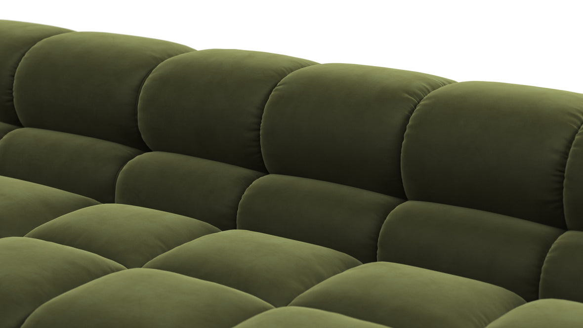 Tufty - Tufty Sectional, Large Right Corner, Thyme Luxe Velvet