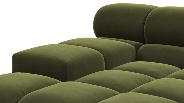 Tufty - Tufty Sectional, Left Corner, Thyme Luxe Velvet