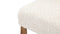 Boheme - Boheme Side Chair, Cream Teddy Sherpa and Walnut Stain