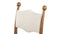 Boheme - Boheme Side Chair, Cream Teddy Sherpa and Walnut Stain