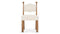 Boheme - Boheme Side Chair, Cream Teddy Sherpa and Walnut Stain