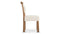 Boheme - Boheme Side Chair, Cream Teddy Sherpa and Walnut Stain