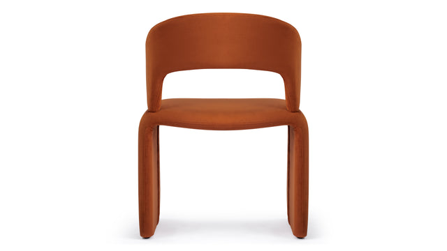 Suit - Suit Chair, Burnt Orange Velvet