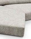 Sectionals On the Rocks Sofa, Five Seater, Dove Textured Chenille