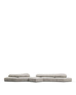 Sectionals On the Rocks Sofa, Five Seater, Dove Textured Chenille