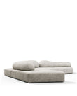 Sectionals On the Rocks Sofa, Left Corner, Dove Textured Chenille