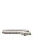 Sectionals On the Rocks Sofa, Right Corner, Dove Textured Chenille