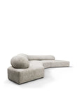 Sectionals On the Rocks Sofa, Right Corner, Dove Textured Chenille