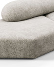 3 Seaters On the Rocks Sofa, Three Seater, Right, Dove Textured Chenille