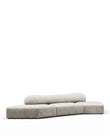 3 Seaters On the Rocks Sofa, Three Seater, Right, Dove Textured Chenille