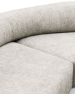 Sectionals On the Rocks Sofa, U Shape, Dove Textured Chenille