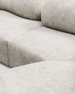 Sectionals On the Rocks Sofa, U Shape, Dove Textured Chenille