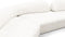 On the Rocks - On the Rocks Sofa, U Shape, White Textured Chenille