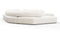 On the Rocks - On the Rocks Sofa, U Shape, White Textured Chenille