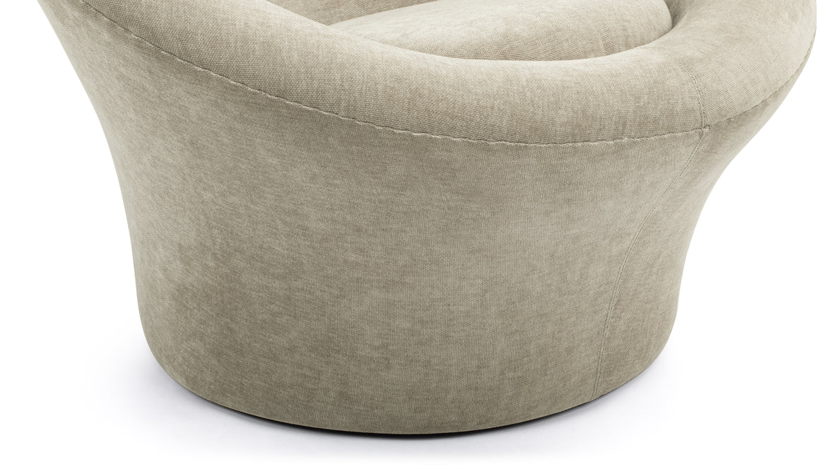 Mushroom - Mushroom Chair, Beige Gray Chenille