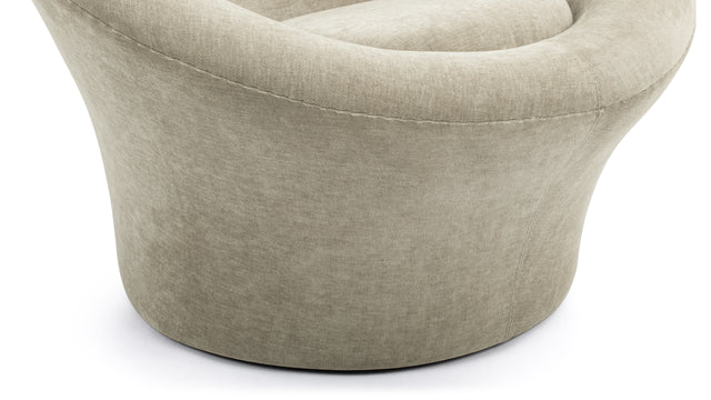 Mushroom - Mushroom Chair, Beige Gray Chenille