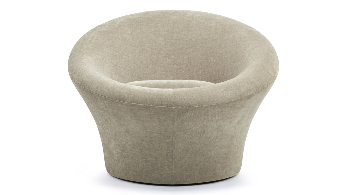 Mushroom - Mushroom Chair, Beige Gray Chenille