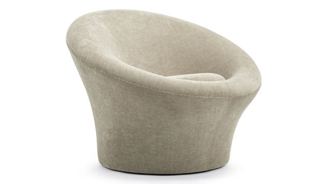 Mushroom - Mushroom Chair, Beige Gray Chenille