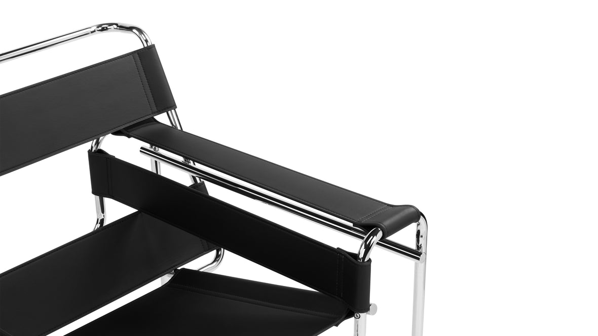Stanley - Stanley Chair, Black Leather