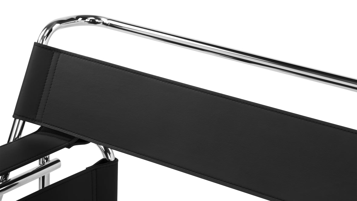 Stanley - Stanley Chair, Black Leather