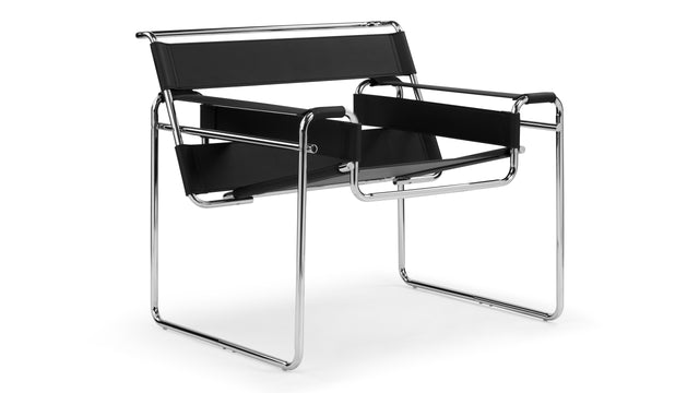 Stanley - Stanley Chair, Black Leather