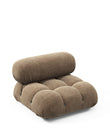 Modules Mario Bellini Module, Armless, Cappuccino Brown Chenille