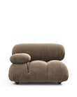 Modules Mario Bellini Module, Left Arm, Cappuccino Brown Chenille