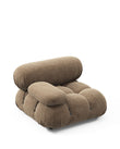 Modules Mario Bellini Module, Left Arm, Cappuccino Brown Chenille