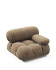 Modules Mario Bellini Module, Right Arm, Cappuccino Brown Chenille