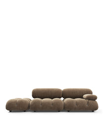 Bellini Sectional - Mario Bellini Open End Sofa, Left, Cappuccino Brown Chenille | FINAL SALE