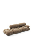 Sectionals Mario Bellini Open End Sofa, Left, Cappuccino Brown Chenille
