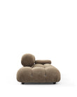 Sectionals Mario Bellini Open End Sofa, Left, Cappuccino Brown Chenille