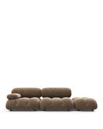 Bellini Sectional - Mario Bellini Open End Sofa, Right, Cappuccino Brown Chenille | FINAL SALE