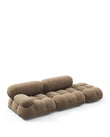 Sectionals Mario Bellini Open End Sofa, Right, Cappuccino Brown Chenille