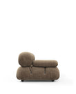 Sectionals Mario Bellini Open End Sofa, Right, Cappuccino Brown Chenille
