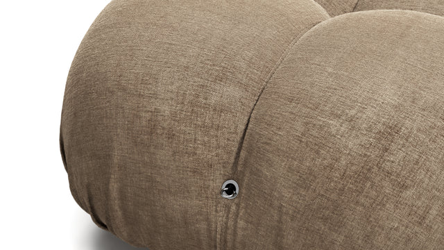 Bellini Sectional - Mario Bellini Sectional, Right Corner, Cappuccino Brown Chenille