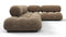Bellini Sectional - Mario Bellini Sectional, Right Corner, Cappuccino Brown Chenille