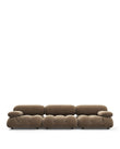 3 Seaters Mario Bellini Three Seater Sofa, Cappuccino Brown Chenille
