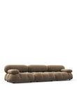 3 Seaters Mario Bellini Three Seater Sofa, Cappuccino Brown Chenille