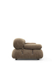 3 Seaters Mario Bellini Three Seater Sofa, Cappuccino Brown Chenille