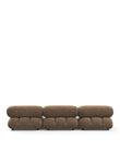 3 Seaters Mario Bellini Three Seater Sofa, Cappuccino Brown Chenille