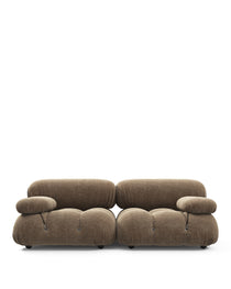 Bellini Sectional - Mario Bellini Two Seater Sofa, Cappuccino Brown Chenille | FINAL SALE